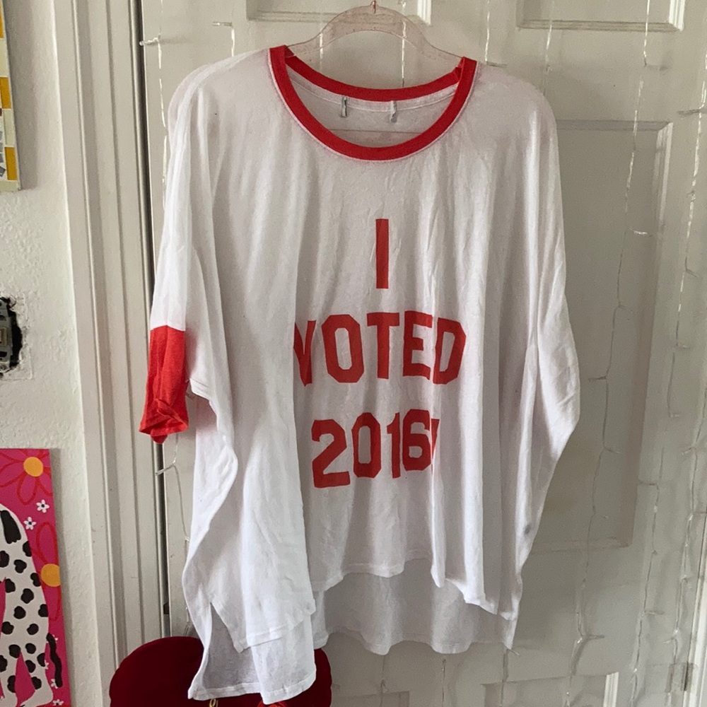 Wildfox I voted 2016 oversized tee